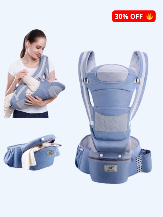 Canguro Para Bebe Ergonómico Comodidad Azul